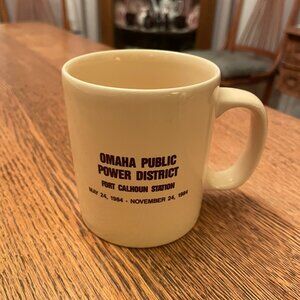 Vintage Fort Calhoun Station 1984 Outage Commemorative Coffee Cup (Nuclear)